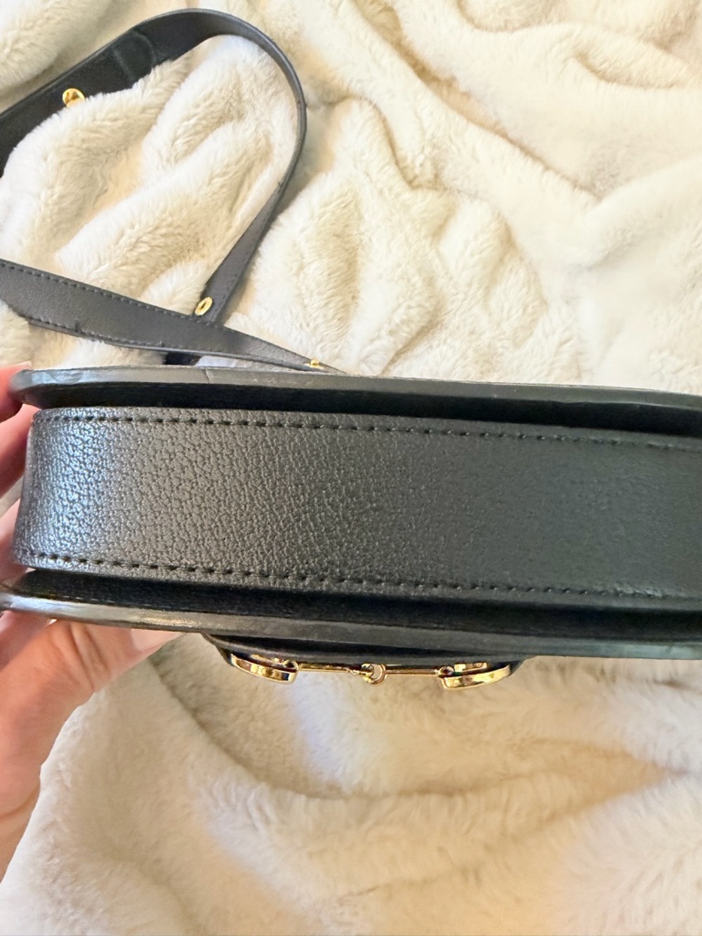 Gucci Horsebit 1955 Black GG Denim Shoulder Crossbody bag - Picture 12 of 13